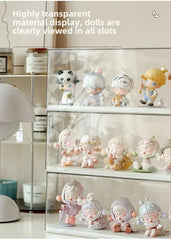 ELMAS Acrylic Storage Box Dustproof Cabinet for Home Goods