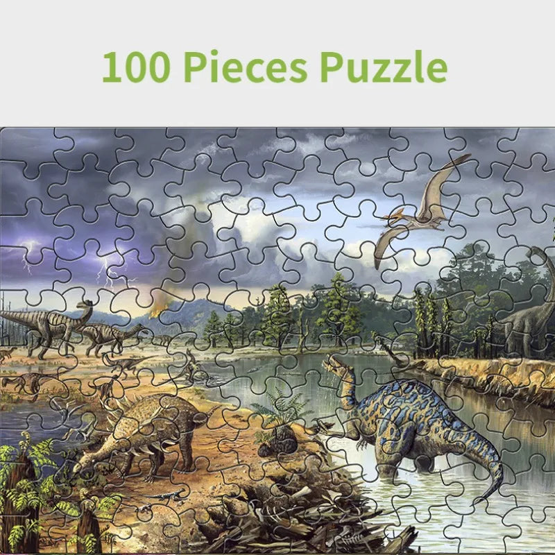 ELMAS: 100 Pieces Cartoon Animals Jigsaw Puzzle Fun - Al Masam Stationery LLC
