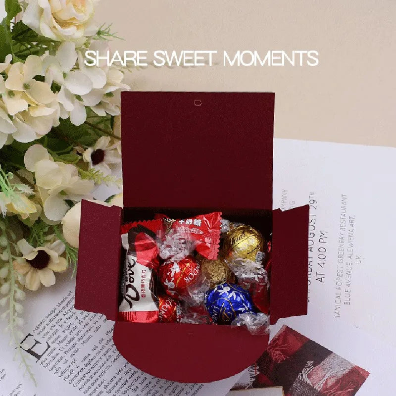 ELMAS Golden Rose Wedding Favors 10-100 Pcs Candy Box - Al Masam Stationery LLC