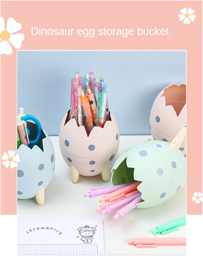ELMAS Fun Dinosaur Egg Pen Holder & Organizer - Al Masam Stationery LLC