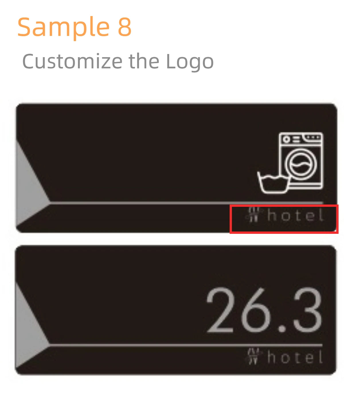 ELMAS Acrylic Modern Door Plate Customize House Number - Al Masam Stationery LLC