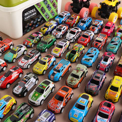 ELMAS New 50-10PCS Mini Alloy Car Set with Storage Box - Al Masam Stationery LLC