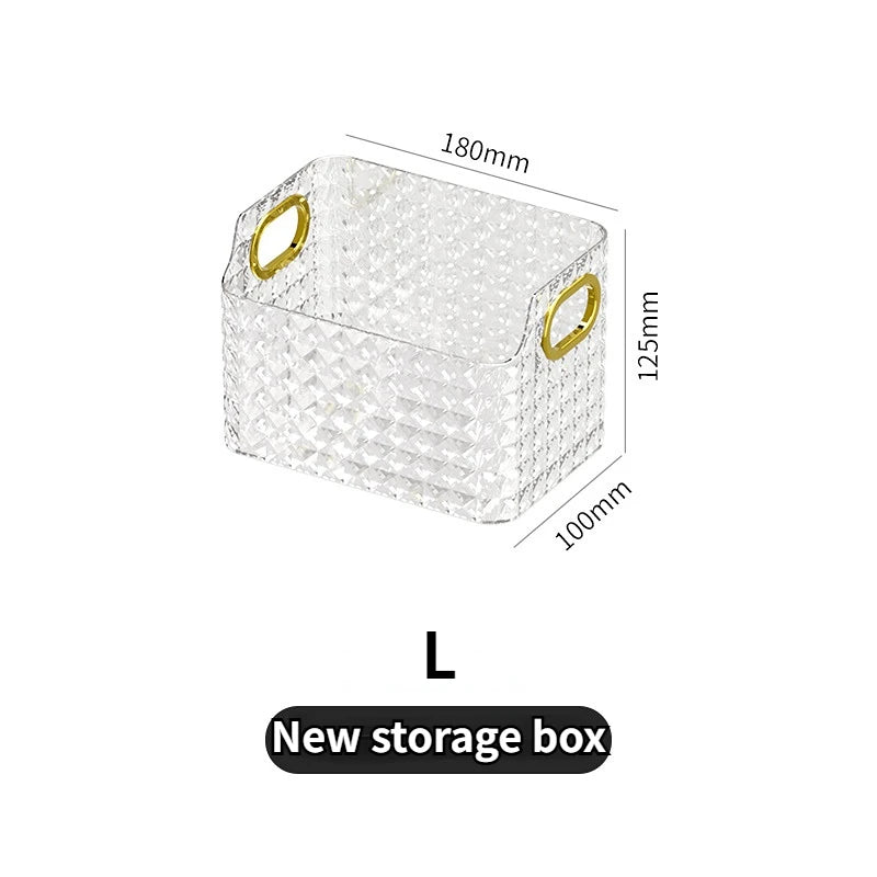 ELMAS Rectangular Desktop Acrylic Makeup Storage Box - Al Masam Stationery LLC