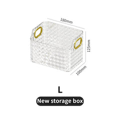 ELMAS Rectangular Desktop Acrylic Makeup Storage Box - Al Masam Stationery LLC
