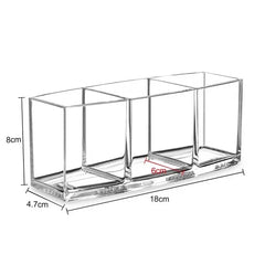 ELMAS Transparent Lipstick Acrylic Makeup Brush Storage Box - Al Masam Stationery LLC