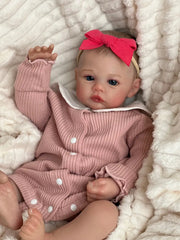 ELMAS 19-Inch Realistic Reborn Baby Doll with 3D Skin & Hair - Al Masam Stationery LLC