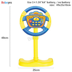 ELMAS Infant Shining Electric Steering Wheel Toy for Kids - Al Masam Stationery LLC