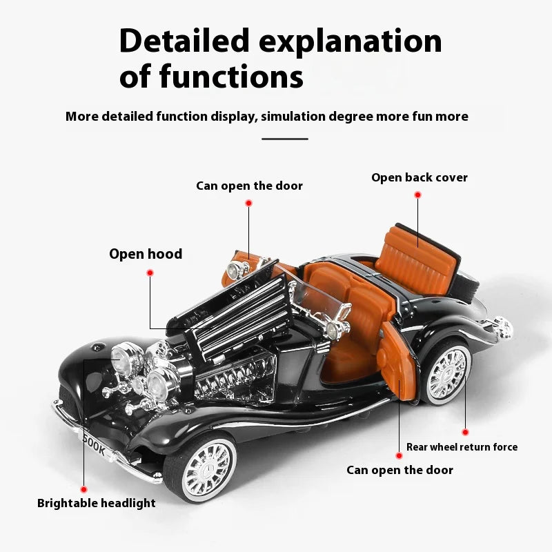 ELMAS 1:32 Mercedes Benz 500K 1936 Diecast Model Car - Al Masam Stationery LLC