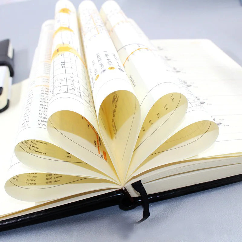 ELMAS 25K Buckle Black Leather Notebook A5 Business - Al Masam Stationery LLC