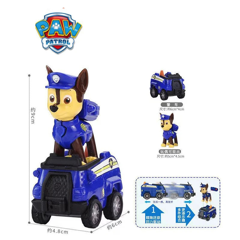 ELMAS Paw Patrol Action Figures Vehicle Car Kids Toy Gifts - Al Masam Stationery LLC