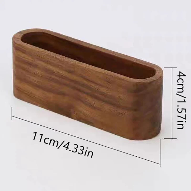 ELMAS Wooden Business Card Holder with Pen & Memo Stand - Al Masam Stationery LLC