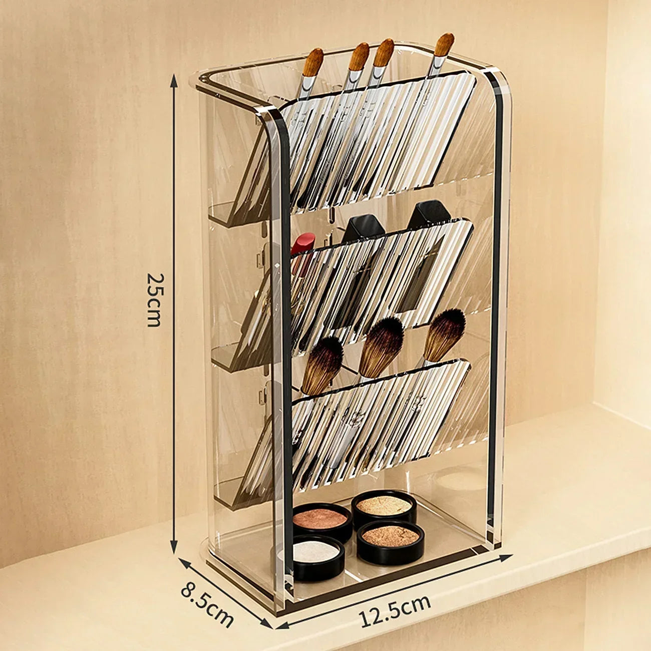 ELMAS Acrylic Makeup Organizer Storage Box for Jewelry - Al Masam Stationery LLC