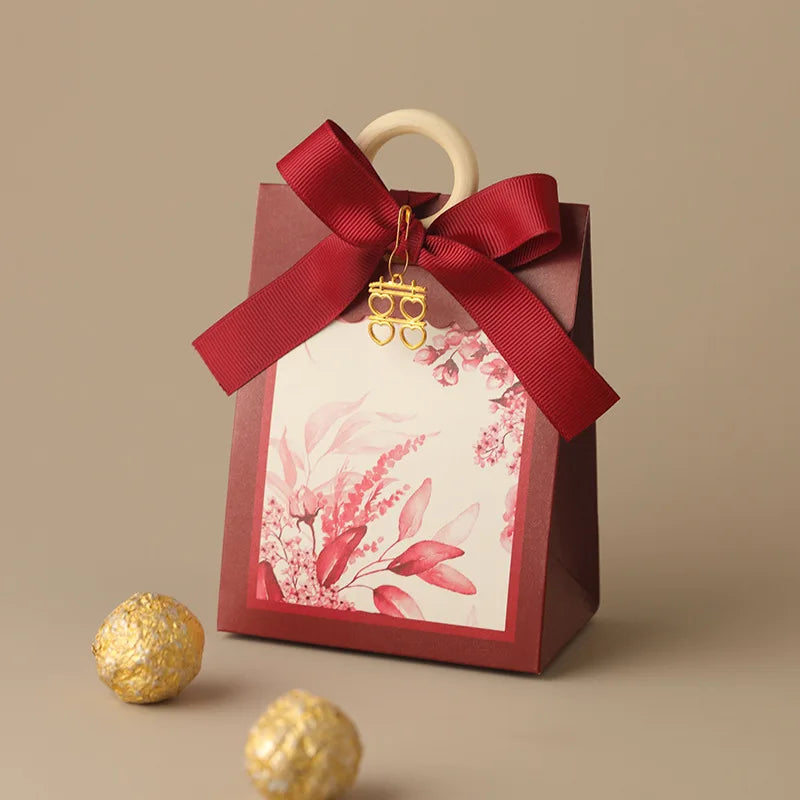 ELMAS 10/20/50Pcs Paper Wedding Gift Boxes With Ribbons - Al Masam Stationery LLC