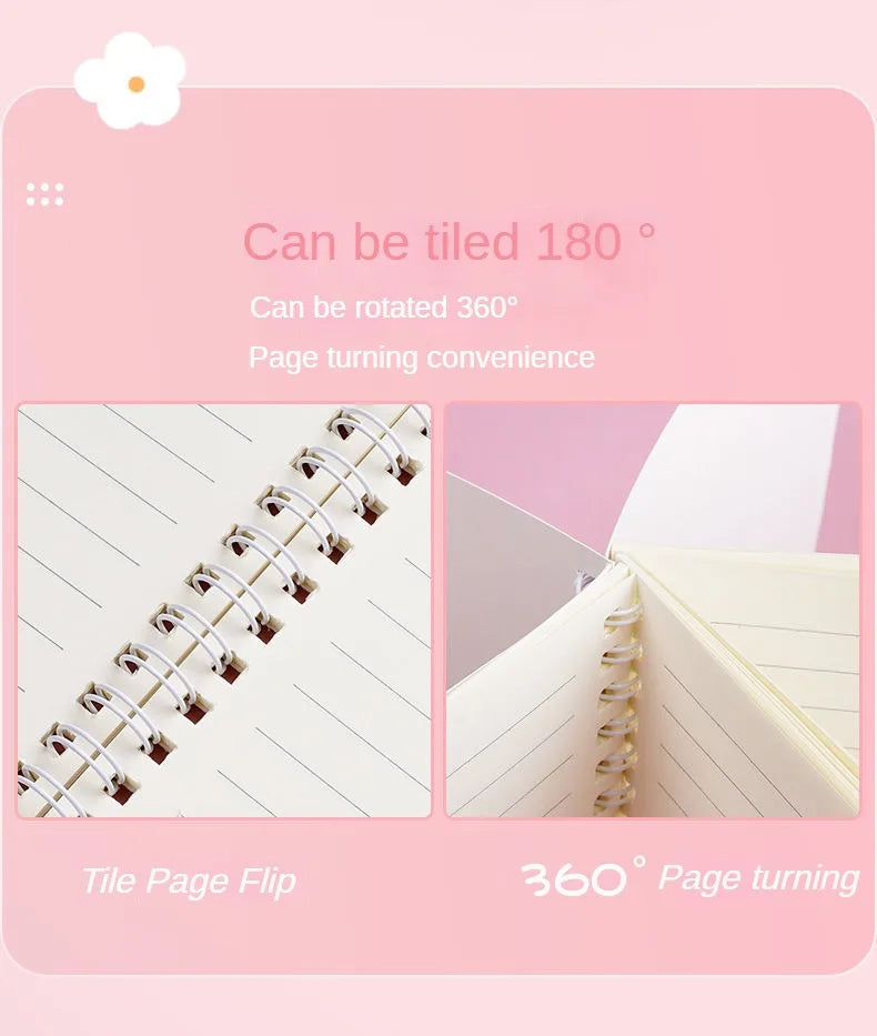 ELMAS Cute A5 Coil Notebook for Stylish Students - Al Masam Stationery LLC