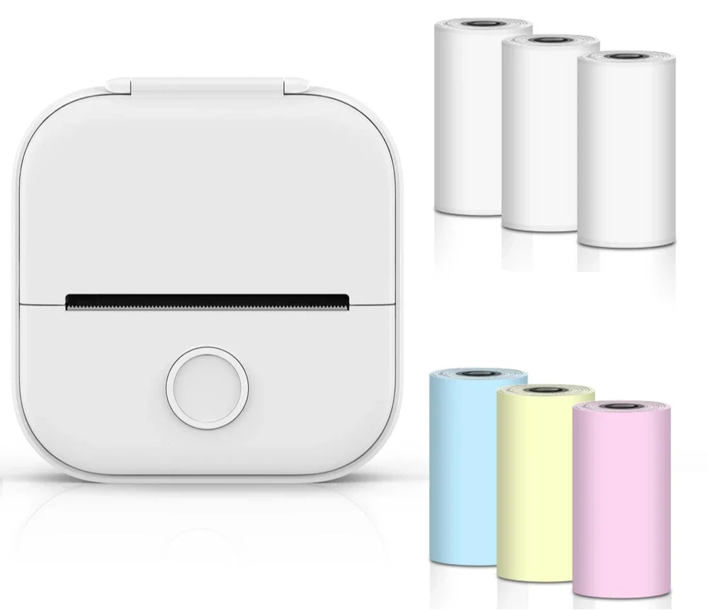 ELMAS Mini Pocket Thermal Printer for DIY Stickers & Journals - Al Masam Stationery LLC