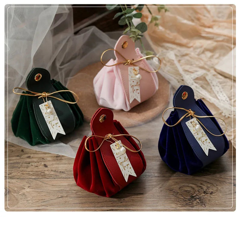 ELMAS Luxury Leather Wedding Candy Packaging Bag Supplies - Al Masam Stationery LLC