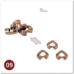 ELMAS Classic IQ Metal Brain Magic Puzzles Game Toys - Al Masam Stationery LLC