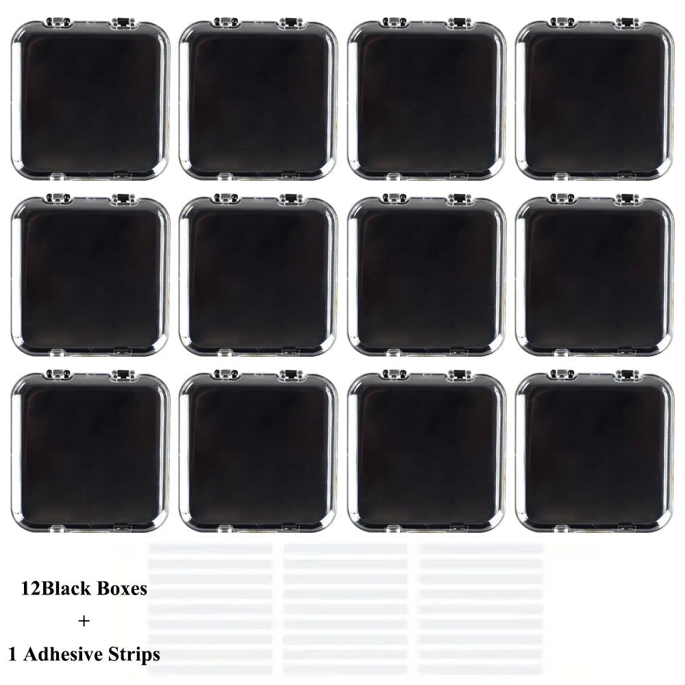 ELMAS Acrylic Nail Art Storage Box Set with Lid Sealed - Al Masam Stationery LLC