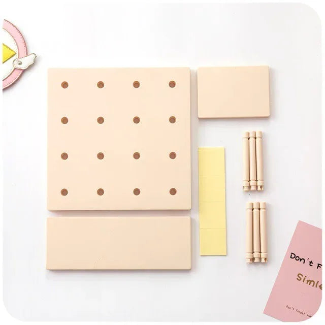 ELMAS Punch Free Pegboard Wall Organizer for Home Decor - Al Masam Stationery LLC