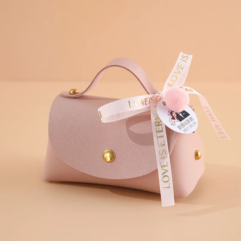 ELMAS Wedding Favors Leather Candy Box For Special Events - Al Masam Stationery LLC