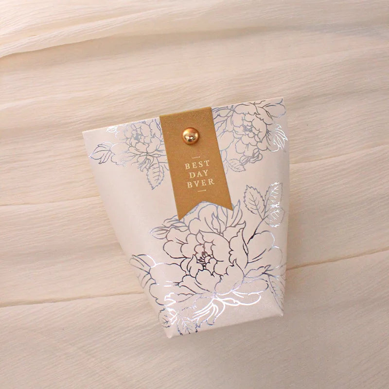 ELMAS Upscale Gilded Wedding Favor Candy Box Gift Bag - Al Masam Stationery LLC