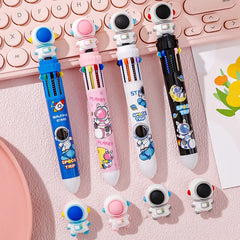 ELMAS Colorful Cartoon Astronaut Ballpoint Pens Set