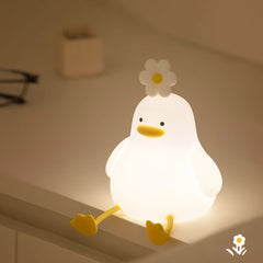 ELMAS Adorable Duck Kids Night Light with Timer & USB