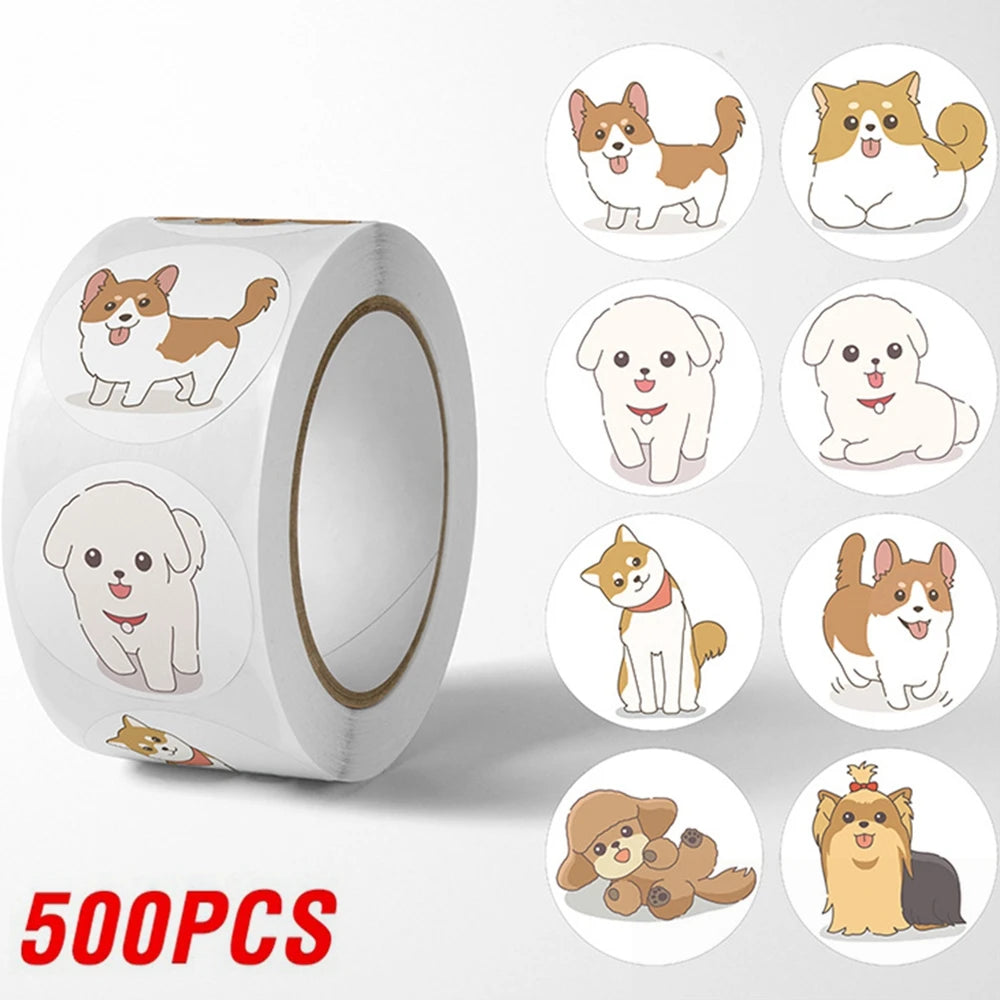 ELMAS Adorable Panda Cartoon Stickers - 100-500pcs Set - Al Masam Stationery LLC