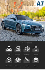 ELMAS 1/24 A7 Alloy Model Car Toys with Light Sound