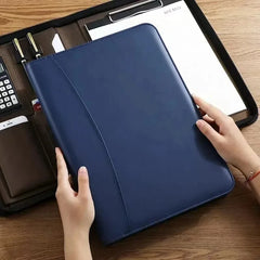 ELMAS Premium A4 Leather Padfolio & Organizer