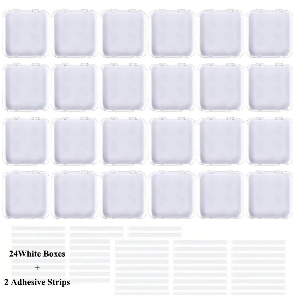 ELMAS Acrylic Nail Art Storage Box Set with Lid Sealed - Al Masam Stationery LLC