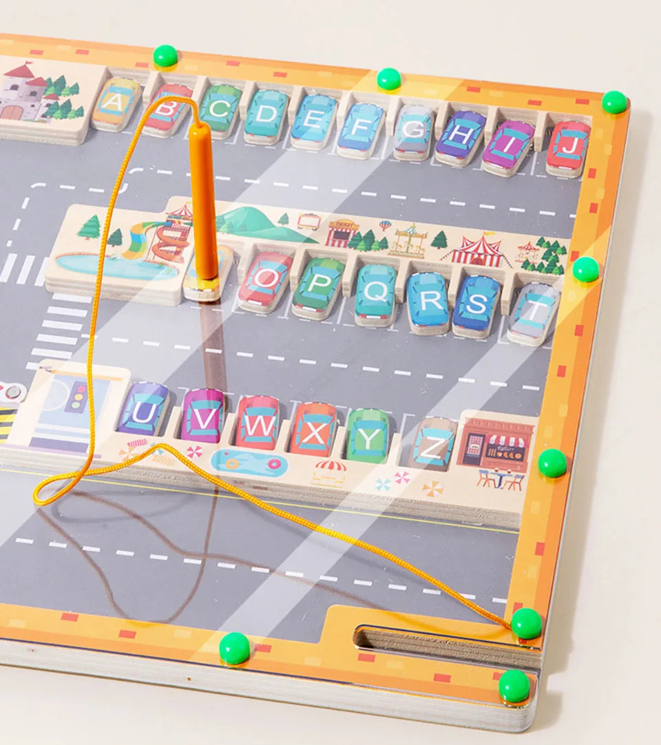 ELMAS Magnetic Alphabet Puzzle for Toddler Learning - Al Masam Stationery LLC