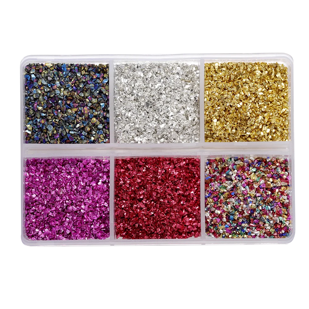 ELMAS Crushed Glass Stones for DIY Resin Crafts & Nail Art - Al Masam Stationery LLC