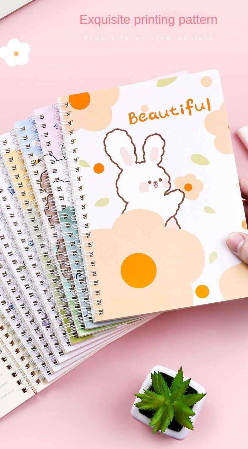 ELMAS Cute A5 Coil Notebook for Stylish Students - Al Masam Stationery LLC