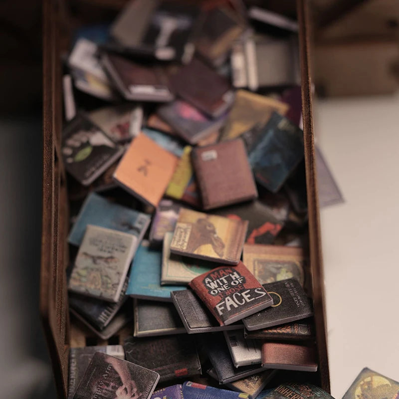 ELMAS Miniature Dollhouse Bookshelf Accessories - (200 Pcs) - Al Masam Stationery LLC