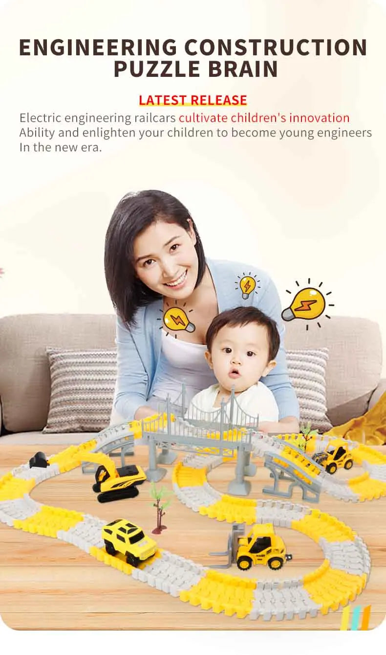 ELMAS 137-467pcs Children Electric Track Car Set Gift - Al Masam Stationery LLC