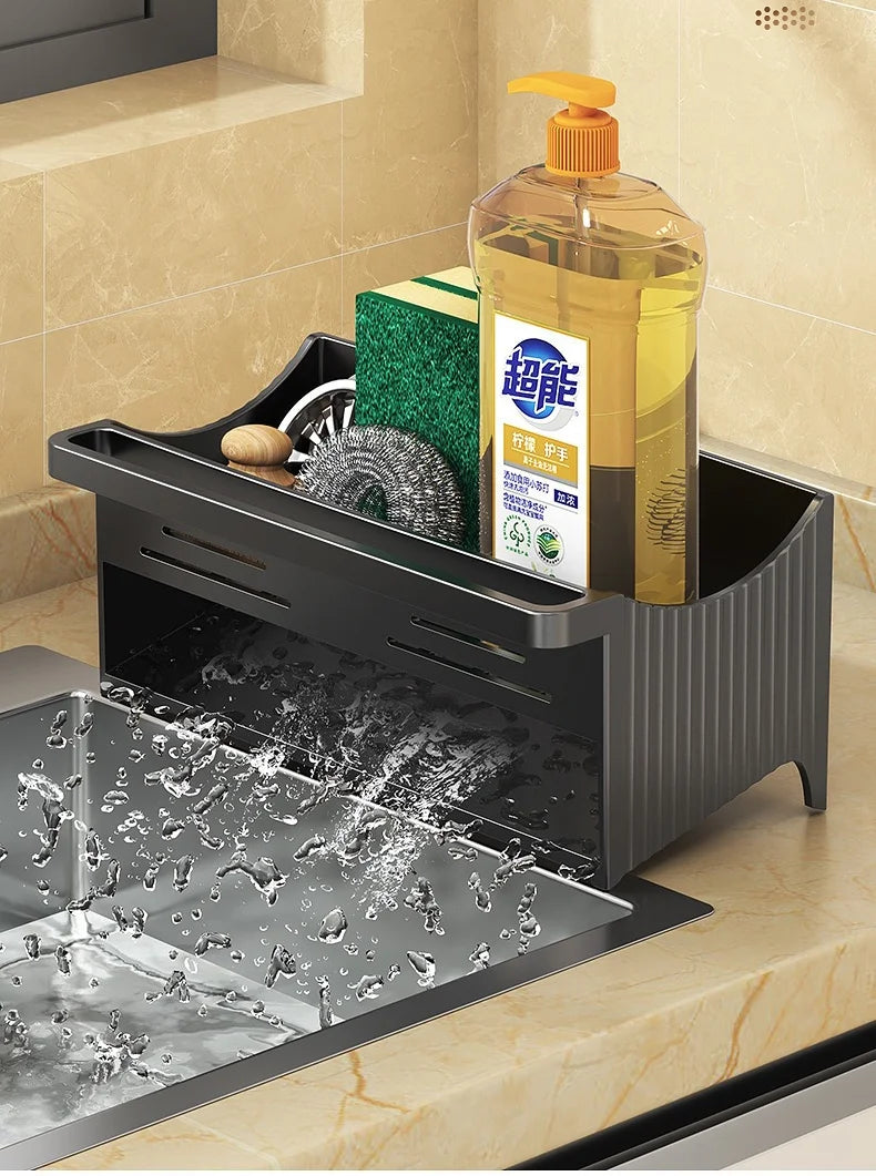 ELMAS Automatic Drainage Sink Storage Rack Organizer - Al Masam Stationery LLC