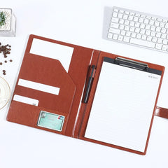 ELMAS A5/A4 Leather Clipboard Folder for Meetings