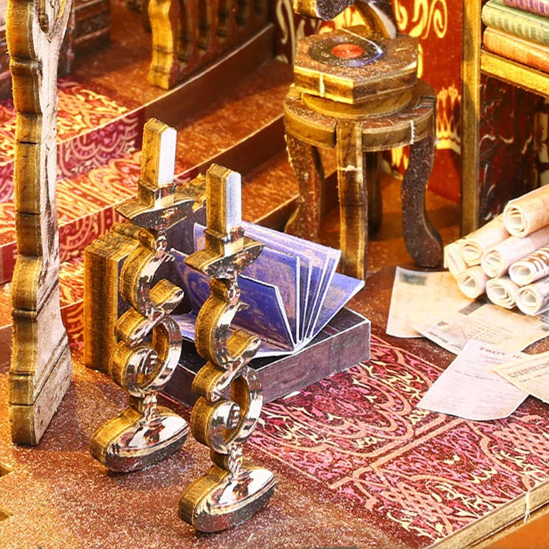 ELMAS Creative 3D Puzzle Dollhouse Bookshelf Set - Al Masam Stationery LLC