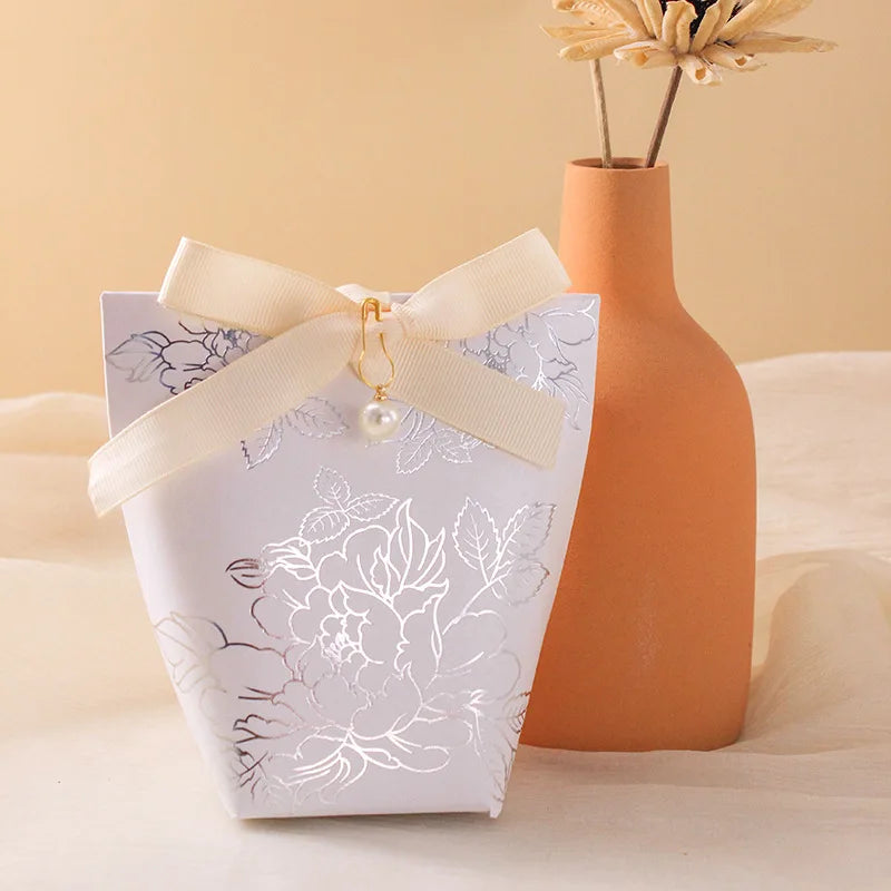 ELMAS Upscale Gilded Wedding Favor Candy Box For Guests - Al Masam Stationery LLC