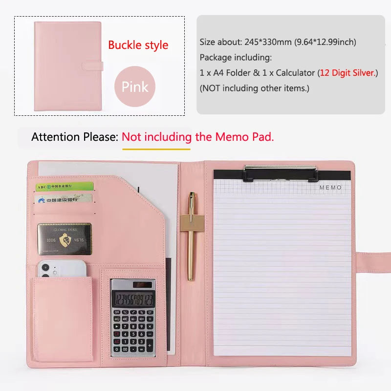 ELMAS Executive Leather Padfolio for Professionals - Al Masam Stationery LLC