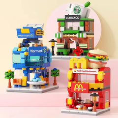 ELMAS Creative Mini City Street Model for Kids' Fun