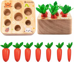 ELMAS Montessori Shape Sorter Carrot Harvest Game Toys