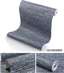 ELMAS Japanese Linen Solid Gray Wallpaper for Living Room - Al Masam Stationery LLC