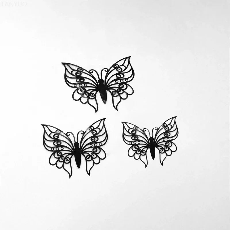 ELMAS 12Pcs 3D Butterfly Wall Stickers Home Decor Set - Al Masam Stationery LLC