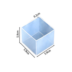 ELMAS Large Clear Silicone Cube Molds for DIY Resin Casting - Al Masam Stationery LLC