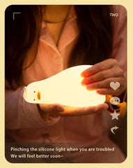 ELMAS Adorable Duck Night Light - Rechargeable & Safe