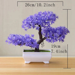 ELMAS Lifelike Artificial Bonsai Tree for Home & Garden Decor