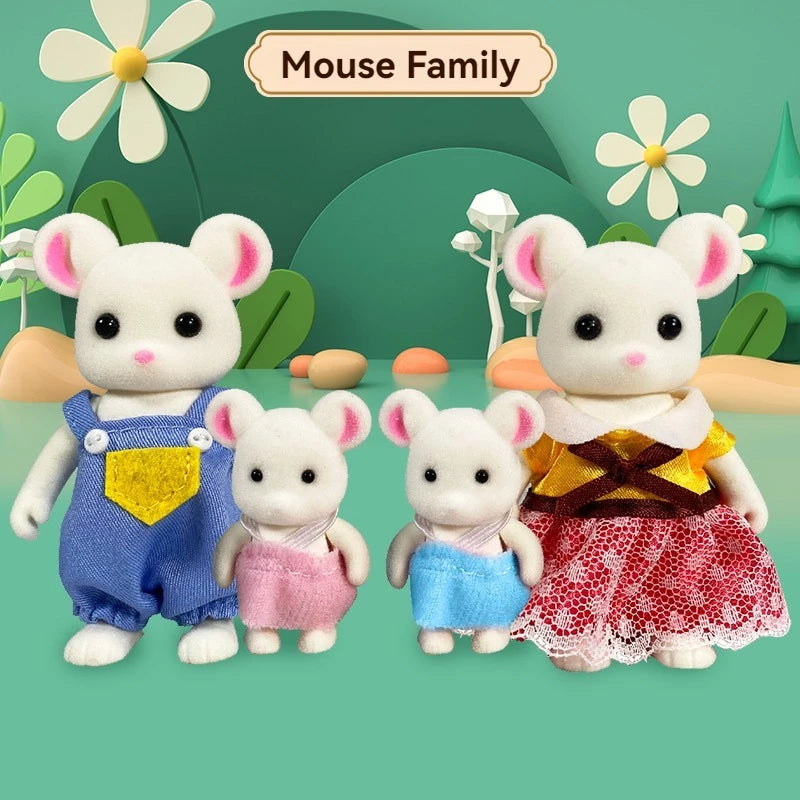 ELMAS Enchanted Forest Animal Family Dollhouse Set - Al Masam Stationery LLC