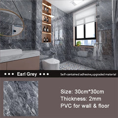 10/20pcs PVC Imitation Marble Floor Stickers Self-adhesive Wall Stickers Waterproof Bathroom Living room Moden Decoration Decals